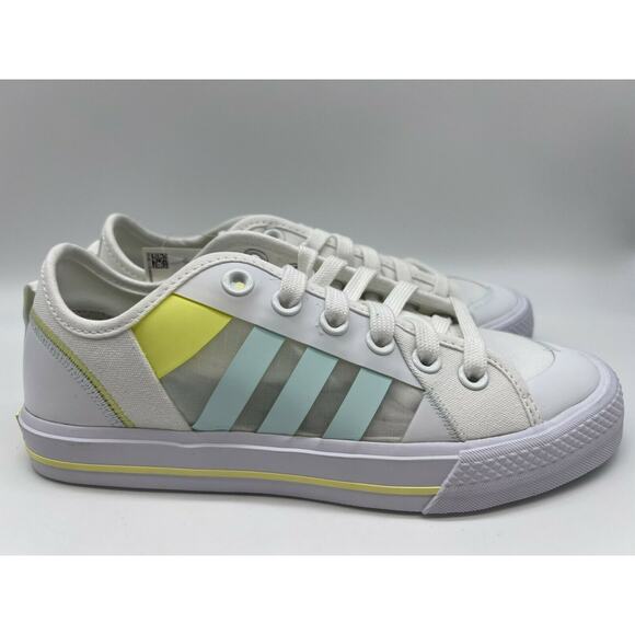 adidas Originals Nizza RF White Blue Yellow Men's Shoes GZ3397 Size 6 NWT - Picture 1 of 12